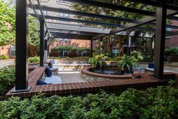 Beautifully landscaped courtyard ( click here for virtual tour)